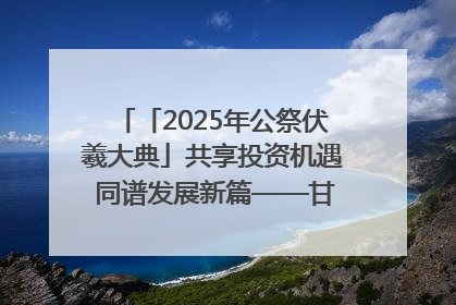 「2025年公祭伏羲大典」共享投资机遇 同谱发展新篇——甘肃省文旅产业链招商引资推介会侧记