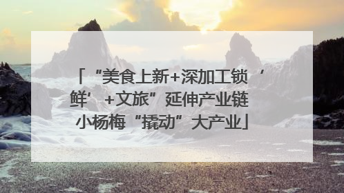 “美食上新+深加工锁‘鲜’+文旅”延伸产业链 小杨梅“撬动”大产业