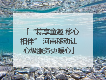“粽享童趣 移心相伴” 河南移动让心级服务更暖心