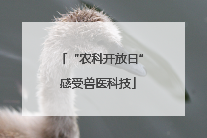 “农科开放日” 感受兽医科技