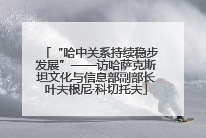“哈中关系持续稳步发展”——访哈萨克斯坦文化与信息部副部长叶夫根尼·科切托夫