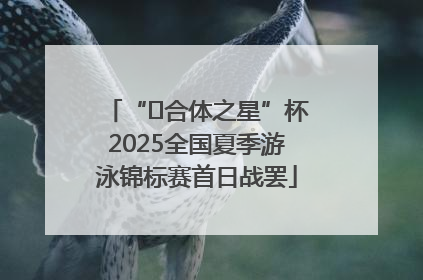 “﻿合体之星”杯2025全国夏季游泳锦标赛首日战罢