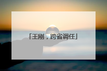 王刚，跨省调任