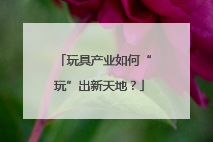 玩具产业如何“玩”出新天地？