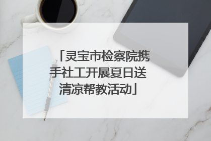 灵宝市检察院携手社工开展夏日送清凉帮教活动