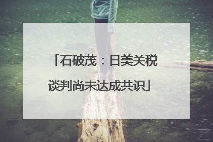 石破茂：日美关税谈判尚未达成共识