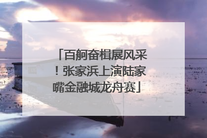 百舸奋楫展风采！张家浜上演陆家嘴金融城龙舟赛