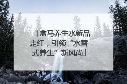盒马养生水新品走红，引领“水替式养生”新风尚