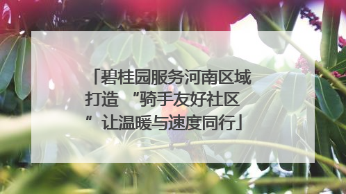 碧桂园服务河南区域打造 “骑手友好社区”让温暖与速度同行