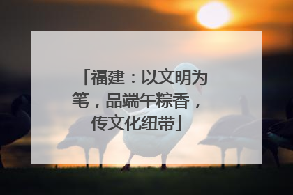 福建：以文明为笔，品端午粽香，传文化纽带