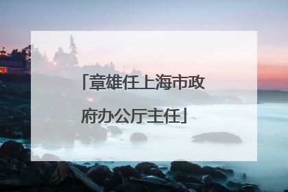 章雄任上海市政府办公厅主任