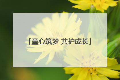 童心筑梦 共护成长