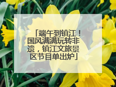 端午到镇江！国风满满玩转非遗，镇江文旅景区节目单出炉