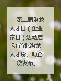 第二届洛龙人才日（企业家日）活动启动 首批洛龙人才贷、助企贷发布