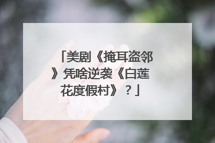 美剧《掩耳盗邻》凭啥逆袭《白莲花度假村》？