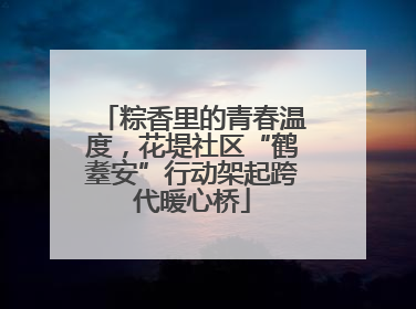 粽香里的青春温度，花堤社区“鹤耋安”行动架起跨代暖心桥