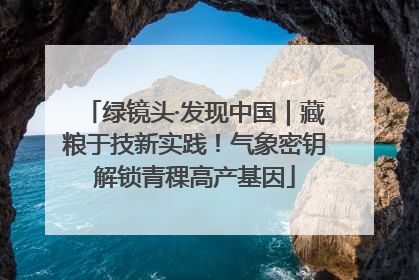 绿镜头·发现中国｜藏粮于技新实践！气象密钥解锁青稞高产基因