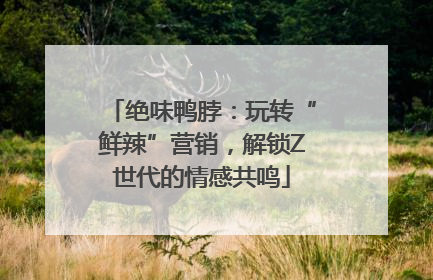 绝味鸭脖：玩转“鲜辣”营销，解锁Z世代的情感共鸣