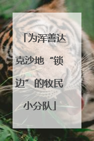 为浑善达克沙地“锁边”的牧民小分队