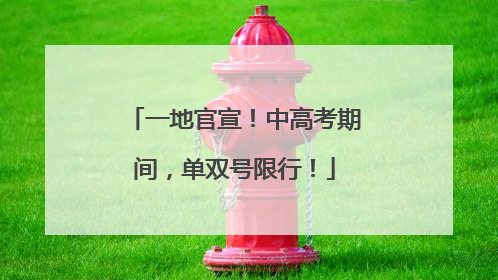 一地官宣！中高考期间，单双号限行！