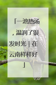 一池热汤，温润了银发时光｜在云南样样好