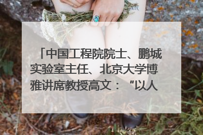 中国工程院院士、鹏城实验室主任、北京大学博雅讲席教授高文：“以人为本 智能向善” 推动文化与科技相生相促｜聚焦2025文化强国建设高峰论坛