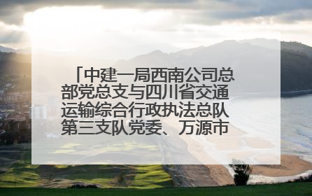 中建一局西南公司总部党总支与四川省交通运输综合行政执法总队第三支队党委、万源市草坝镇莲花院村党支部开展党建联建