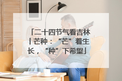 二十四节气看吉林丨芒种：“芒”着生长，“种”下希望