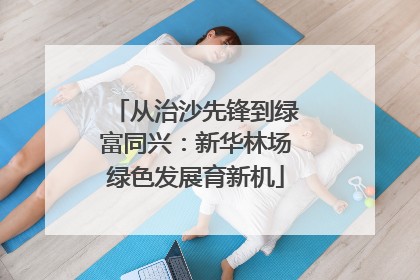 从治沙先锋到绿富同兴：新华林场绿色发展育新机