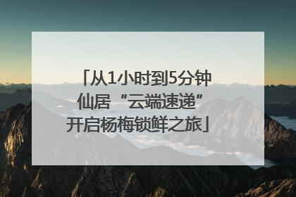 从1小时到5分钟 仙居“云端速递”开启杨梅锁鲜之旅