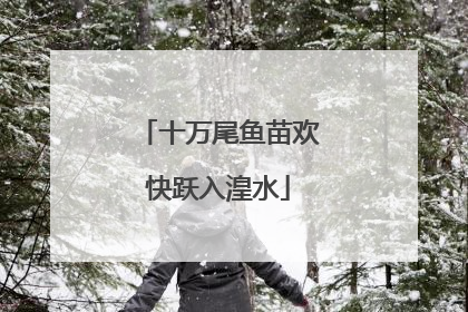 十万尾鱼苗欢快跃入湟水