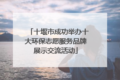 十堰市成功举办十大环保志愿服务品牌展示交流活动