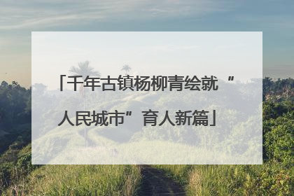 千年古镇杨柳青绘就“人民城市”育人新篇