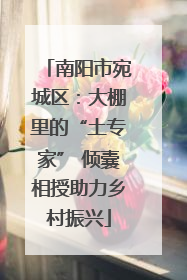 南阳市宛城区：大棚里的“土专家” 倾囊相授助力乡村振兴