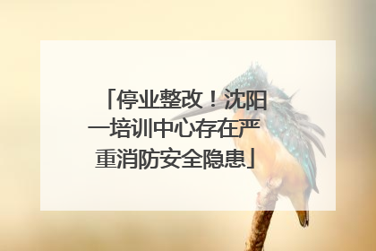 停业整改！沈阳一培训中心存在严重消防安全隐患
