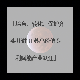 培育、转化、保护齐头并进 江苏高价值专利赋能产业跃迁