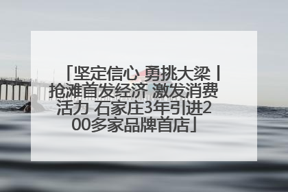 坚定信心 勇挑大梁丨抢滩首发经济 激发消费活力 石家庄3年引进200多家品牌首店