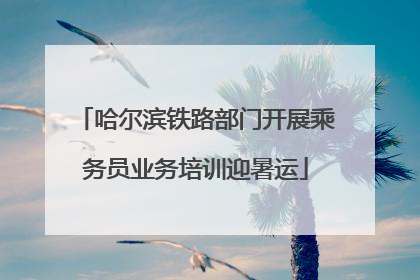 哈尔滨铁路部门开展乘务员业务培训迎暑运