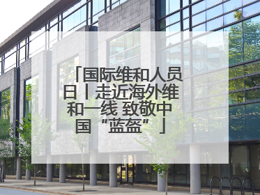 国际维和人员日丨走近海外维和一线 致敬中国“蓝盔”