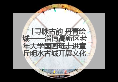 寻脉古韵 丹青绘城——淄博高新区老年大学国画班走进章丘明水古城开展文化研学活动