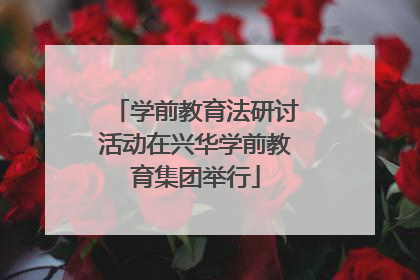 学前教育法研讨活动在兴华学前教育集团举行