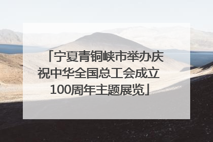 宁夏青铜峡市举办庆祝中华全国总工会成立100周年主题展览