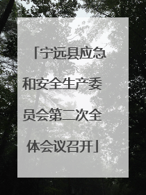 宁远县应急和安全生产委员会第二次全体会议召开