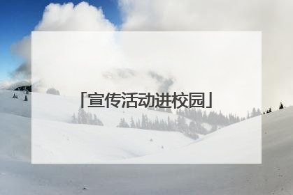 宣传活动进校园