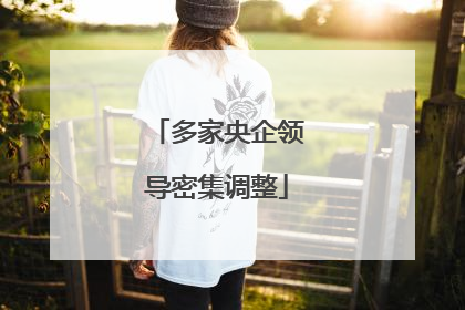 多家央企领导密集调整