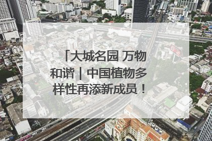 大城名园 万物和谐｜中国植物多样性再添新成员！它只在西藏墨脱