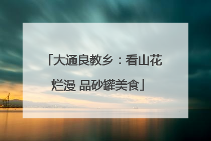 大通良教乡：看山花烂漫 品砂罐美食