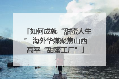 如何成就“甜蜜人生” 海外华媒聚焦山西高平“甜蜜工厂”