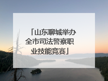 山东聊城举办全市司法警察职业技能竞赛