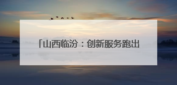 山西临汾：创新服务跑出新能源接电“加速度”